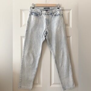 Calvin Klein Jeans Size 26 Mid Rise Slim Boyfriend Style Light Blue Wash Cool